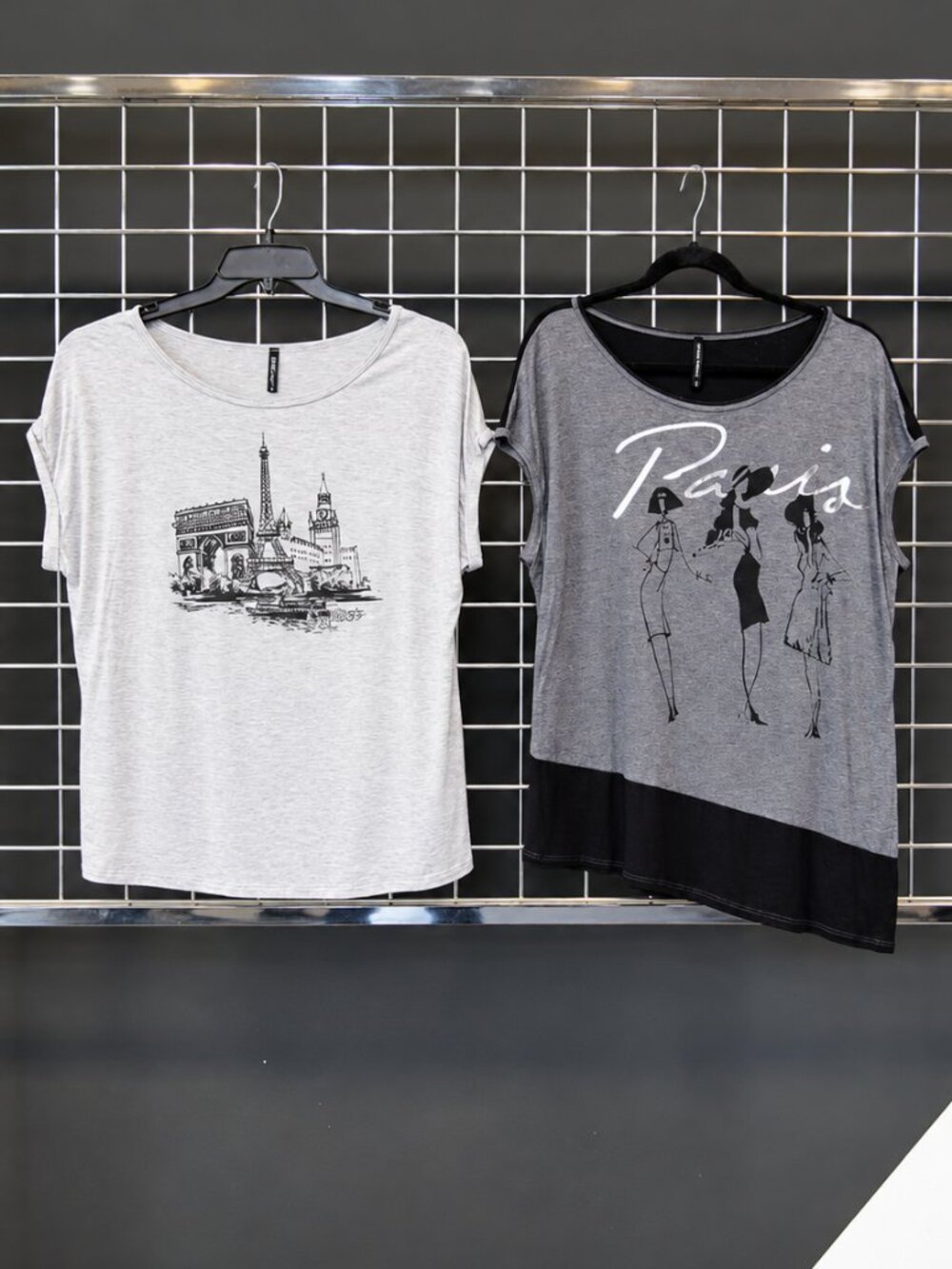 Women's 2-Piece Paris Graphic Tees – Eiffel Tower & Fashion Print Tops